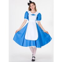 Anime Alice in Wonderland Adventures Halloween Adult Cosplay Outfits Party Clothing Short Sleeve Frock