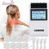 4 Channel PMS Massage Needle Therpy Muscle Stimulator TENS Physiotherapy Pulse EMS Back Neck Body Massager Pain Relief Machine