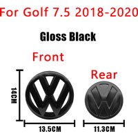 For VW Golf 7.5 5KO853601C Car Accessories Front Grille and Rear Emblem Modified Black Label Logo Cover Car Styling
