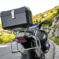 80L Plastic Universal Motorcycle Tail Box Large Capacity Waterproof Anti-theft Lock Helmet Storage Rear Luggage Trunk Tool Cases