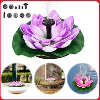 Lotus Solar Water Fountain Brushless Pump Mini Waterfall Fountain Floating Garden Fountain for Outdoor Pool Decor