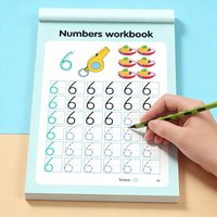 48-Page Preschool Math Workbook, First Grade Level Counting Exercises, Suitable for Preschool and Kindergarten | School Supplies, Fun Early Education Writing Books, Copybooks, Number Tracing