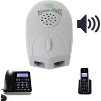 1 Pack Socket Loud Telephone Ring Speaker Bell Ringer and Ringtone Amplifier 75db Volume Enhancer for Landline Telephone