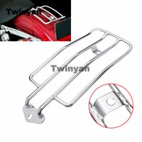 Chrome Motorcycle Rear Solo Seat Luggage Rack Carrier Support Shelf For Harley Sportster Iron XL883 XL1200 X48 Custom Roadster
