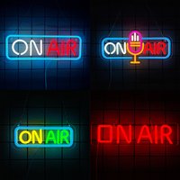 On Air Series Neon Sign For Wall Decor,Light Up Sign For Bedroom,Broadcasting Room,Live Room,Music Studio,Game Room,Man Cave