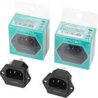 FURUTECH FI-03 AC-Netzstecker IEC320-1 C14 Männlich Mit Sicherungshalter Gold-Rhodium-Beschichtet 10A 250V Original Brandneu 1 Stück