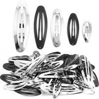 10pcs/lot 4-8cm Metal Oval BB Hair Clips Simple Snap Hairpin Barrettes For DIY Handmade Headwear Hair Tools Crafts Accessories