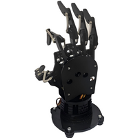 Assembled 5 Dof Robot Hand with Base Five Fingers Servo Left Right Bionic Palm Gripper for Arduino ESP32 Programmable Robot Hand