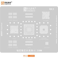 AMAOE RK3 BGA Reballing Stencil For RK3568B2 NXP3250 LPC3250FET296 LPDDR4 DDR4 RK3308H BGA200 OV00426 OVOO426 PX30 Tin Planting