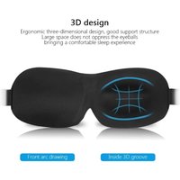 3D Contoured Light Blocking Sleep Eye Mask, Ergonomic Concave Blindfold Design, For Men & Women Deep Sleep Night Vision