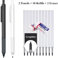 Graphene Eternal Pencils Set Replacement Refills Metal Inkless Pen Endless Infinity Mechanical Pencils Office School Supplies