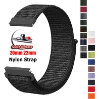 20mm 22mm Band For Samsung Galaxy Watch 7 FE 6 5 4/5pro/4 6 Classic/Gear S3 Nylon loop sport bracelet huawei GT 6 5 4 3 2 Strap