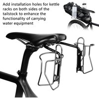 Anti-Sway Aluminum Alloy Bicycle Tail Bag Stabilizer Rack, Road Bike Rear Bag Holder for Large Tail Bag Cycling Accessories