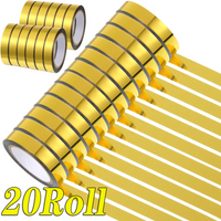 20PCS 50m Tile Seam Tape Self-Adhesive Floor Seam Sealant Tape Waterproof Wall Seam Stickers Wardrobe Decorative Stickers