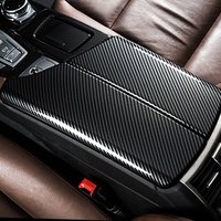 2PCS Car Center Console Armrest Box Cover Trim for BMW 5 Series F10 F11 520i 528i 530i 535d 535i 550i 2011-2017