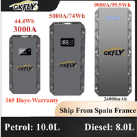 GKFLY 3000A 5000A 9000A Auto Starthilfe Power Bank Tragbare 12V Start Gerät Power Auto Batterie Booster Buster für 10,0 L 8,0 L