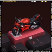 ZXMOTO 820RR WSBK 2026 Champion Custom Artisan Keycap 3D Resin Motorcycle Racing Keycap Chinese Racing Livery Red Black ESC