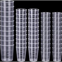 Transparent Plastic Laboratory Measuring Cylinder Set, Durable and Accurate, 10Ml/15Ml/20Ml/30Ml/50Ml/60Ml/100Ml/200Ml L
