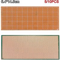 5/10PCS PCB Prototype Board Single Sided PCB Protoboard 6.5x14.5cm DIY Universal Experiment Matrix Circuit Boards for Arduino