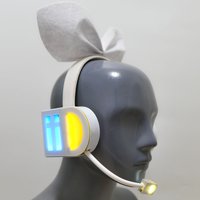 In Stock Rin Len Led Light Kagamine Cosplay Props Head Gear Headwear Headphone Earphone Model Accessory Hair Hairband