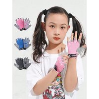 AliExpress NONE Children's gloves, anti-slip and wear-resistant balance bike, horizontal bar cycling, bicycle riding, half finger shock absorpti