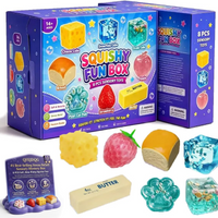 8-Piece Set Mystery Squishy Box Malt Sugar Stress Relief Fidget Slow Rising Squeeze Fidget Soft Sensory for Anxiety Adults Kida