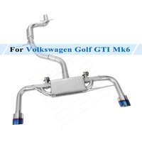 For Volkswagen Golf MK6 GTI MK6 R Catback Valved Exhaust System Kit High-flow Performance Direct Bolt-on