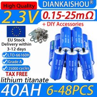 Polen-Lager Yinlong 40Ah LTO 66160H 2,3V Lithium-Titanat-Batteriezelle, 10C Dauerentladung, 20C Impulsendauerentladung, 0,15-0,27mΩ niedriger Innenwiderstand, 25000 Zyklen, -50~65 ℃ Extrem niedrige