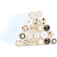 Mascara Wands Tube 20pcs Reusable Lash Spoolies Metal Eyelash Brush Tubes Spoolies Lash Extension Brushes Applicator