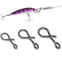 200Pcs Fly Fishing Snap Hooks Quick Change Connector Flies Hooks And Lures Flying Fishing Tackle S M L