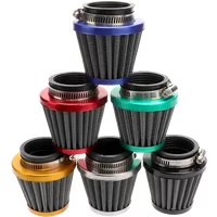 Universal 45mm 50mm 54mm 58mm Pilz Kopf Motorrad Vergaser Luftfilter Reiniger Intake Für ATV UTV quad Dirt Pit Bike