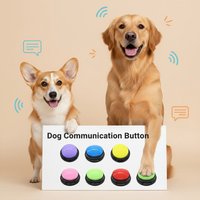 Dog Communication Buttons Toys Funny Voice Recording Buttons for Dog Training Interactive Pet Speaking Buttons Pet Gift for Dogs