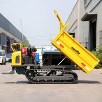 All Terrain 1.5 ton Crawler Mini Dumper Truck Small Rubber Transport Dumper Mini Tracked Dumper customized price