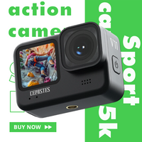 2026action camera 5K Support Wi-Fi and wireless remote control For motorcycle helmets Sport camera Camera vlog for go pro cam 4K