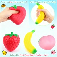 Super Jumbo Strawberry Squishy Slow Rising Anti-Stress Fidget Toy for Adults Kids Non-Toxic Anxiety Relief Squeeze NEW