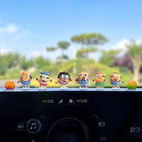 6pcs MINIONS figurines cute resin cartoon anime collectibles for car dashboard computer case room decoration toys and gifts