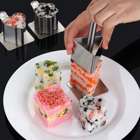 304 Stainless Steel Rice Ball Mold Household Food Grade Sushi Mold Children's Complementary Food DIY Mold Sushi Tools