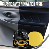 Car Plastic & Rubber Restorer Gel Suitable for Bumpers, Mirrors, Trim - Instant Color Repair, -Fade & Oxidation, Restores Interi