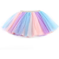 Girls Skirts Baby Ballet Dance Rainbow Tutu Toddler Star Glitter Printed Ball Gown Party Clothes Kids Skirt Children Clothes
