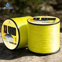 500M-8X Pe Yellow Braided Fishing Line - 8-Strand Multi-Pe Braided Line, Available in Multiple Line Ratings