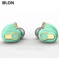 BLON BL-05S In Ear Earphone 2nd Generation 10mm CNT Diaphragm HiFi In-ear Earphone HIFI Sport Earphone Earbuds 2Pin 0.78mm