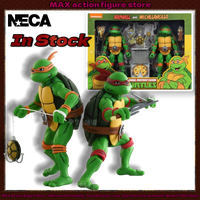 In Stock NECA 54098 Raphael & Michelangelo 2nd Version 2-Pack 7" Action Figure Teenage Mutant Ninja Turtles TMNT 1987 Cartoon