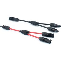 1 Pair 2 To 1 Y Branch Parallel Connection 1000V 30A Electrical PV Connector With Cable For Solar Photovoltaic DropShipping