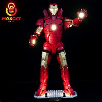 MAXCXT LED Light For LEGO 76344 Super Heroes Marvel Iron Man Mark 3 Collectors' Edition DIY Decorative Lamp