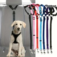 1PCS Pet Dog Car Seat Belt Suitable for Travel Leashes for SUVs, Cars and Minivans. Travel Dog Seat Belt Adaptive Headrest