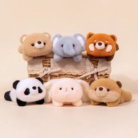 Kawaii 17cm Plush Companion Doll Plush Bear Stuffed Animal Pillow Super Soft Elephant Wrist Drag Pad Sleeping Gift