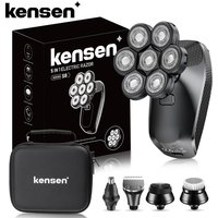 Kensen S8 Elektrische Kopfrasierer für Männer, 7D-Schwimmschneider, wiederaufladbar, IPX6, wasserdicht, Bartschneider, Glatze, Rasiermaschine