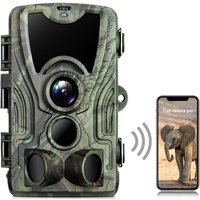 Zewnętrzna kamera leśna WIFI z aplikacją, 4K/2.7K, 36MP/24MP, noktowizja na podczerwień, aktywowana ruchem, IP65, wodoodporna kamera do monitoringu zwierzyny.