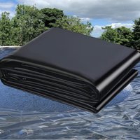 1/2/3/5PCS Flexible Waterproof Pond Liner Cloth Black Reinforced Membrane for Fish Pools Streams Landscaping