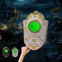 Halloween Decoration LED Hanging One-Eyed Doorbell Glowing Eyeball Horror Sound Halloween Party Home Decorations Props 2025